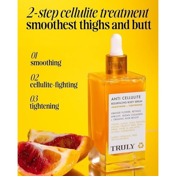Truly Anti Cellulite Resurfacing Body Serum - Orange Flower Scent NEW 90ml - Picture 6 of 7
